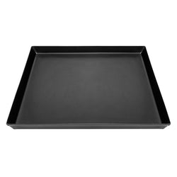 Taca do pizzy - stalowa niebieska - prostokątna - 500 x 500 x 30 mm