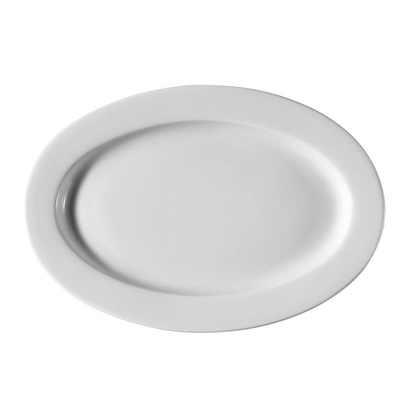 (12 sztuk) PERA biała - Talerz owalny - Ø 28 cm