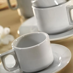 (6 sztuk) Talerzyk do filiżanki do kawy - Ø 11 cm