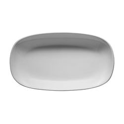 (6 szt.) ENTITY - Talerz - owalny - porcelanowy - 240x110mm - biały