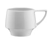 (6 szt.) Filiżanka do kawy - Biały - Porcelana