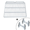 Ruszt – powlekany tworzywem sztucznym – 630 x 490 mm – z 4 uchwytami – pasuje do TKSS600SFN