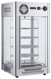 Witryna grzewcza – stal nierdzewna – 470 mm – 1,2 kW – z 4 poziomami