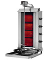 Grill do gyrosa i kebaba – elektryczny – maks. 60 kg – z 4 ruchomymi elementami grzewczymi – z 2 drzwiami skrzydłowymi