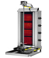 Grill do gyrosa i kebaba – elektryczny – maks. 60 kg – z 4 ruchomymi elementami grzewczymi – z 2 drzwiami skrzydłowymi