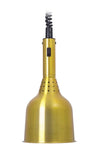 Lampa do podgrzewania potraw Retro do bufetu wisząca - 250W - Ø 180mm - stożkowa - regulowana wysokość - mosiądz