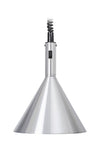 Lampa grzewcza do potraw Retro wisząca - 250W - Ø 280mm - stożkowa - regulowana wysokość - aluminium