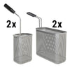 (4 szt.) Zestaw koszy do makaronu - 2x 1/3 i 2x 1/6