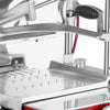 Flywheel Meat Slicer - Blade 250mm - Red - with Pedestal Stand