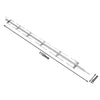 Spit – stainless steel – length: 1080 mm – with forks – fits charcoal chicken rotisseries HKGM