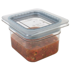 (6 sztuk) CAMBRO | Camview® – pojemniki z kopolimeru GN 1/6 – przezroczyste – wysokość: 100 mm – nie zawierają BPA