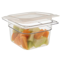 (6 sztuk) CAMBRO | Camview® – pojemniki z kopolimeru GN 1/6 – przezroczyste – wysokość: 100 mm – nie zawierają BPA