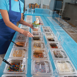 (6 sztuk) CAMBRO | Camview® – pojemniki z kopolimeru GN 1/6 – przezroczyste – wysokość: 100 mm – nie zawierają BPA