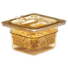 (6 sztuk) CAMBRO | H-PAN™ – pojemnik żaroodporny GN 1/6 – kolor bursztynowy – wysokość: 100 mm