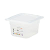 (6 sztuk) CAMBRO | SafeTrak – pojemniki z polipropylenu GN 1/6 – kolor mleczny – wysokość: 100 mm