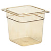 (6 pcs) CAMBRO | Container GN 1/6 H-PAN™ – height: 150 mm – high-temperature resistant – amber, image 3 of 4