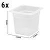 (6 szt.) CAMBRO | Pojemnik GN 1/6 – polipropylen – wysokość: 150 mm – mleczny, zdjęcie 2 z 3