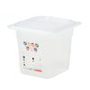 (6 sztuk) CAMBRO | SafeTrak – pojemniki z polipropylenu GN 1/6 – kolor mleczny – wysokość: 150 mm