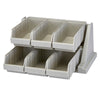 CAMBRO | Versa Organizer – mała półka z 6 pojemnikami – 511 x 488 mm – szara w cętki
