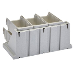CAMBRO | Versa Organizer – mała półka z 6 pojemnikami – 511 x 488 mm – szara w cętki