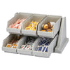CAMBRO | Versa Organizer – mała półka z 6 pojemnikami – 511 x 488 mm – szara w cętki