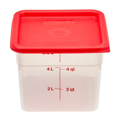 (6 sztuk) CAMBRO | CAMSQUARES® – pojemniki – 5,7 litra – przezroczyste