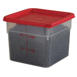 (6 sztuk) CAMBRO | CAMSQUARES® – pojemniki – 5,7 litra – przezroczyste
