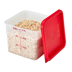(6 sztuk) CAMBRO | CAMSQUARES® – pojemniki – 5,7 litra – przezroczyste