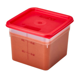 (6 sztuk) CAMBRO | CAMSQUARES® – pojemniki – 5,7 litra – przezroczyste