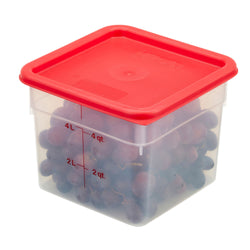 (6 sztuk) CAMBRO | CAMSQUARES® – pojemniki – 5,7 litra – przezroczyste