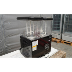 Dyspenser do soków - 2x 18L - 600W - Czarny - z tacką ociekową
