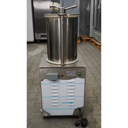Nadziewarka do kiełbas – hydrauliczna – stal nierdzewna – 35 L – 1,5 kW – z 3 lejkami