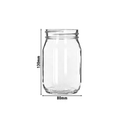 (12 Stück) LIBBEY | DRINKING JARS - Trinkbecher - 473ml