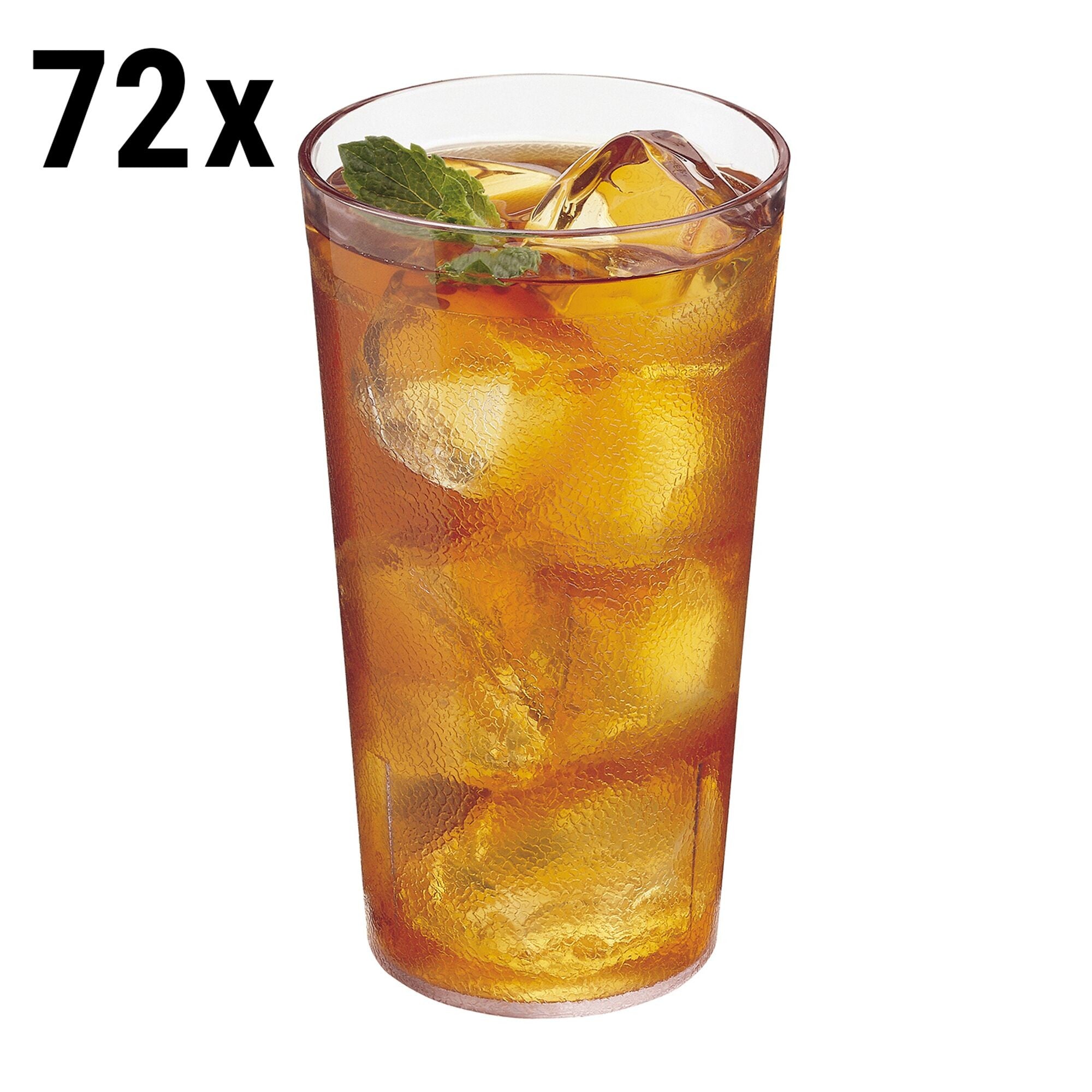 (72 pcs.) CAMBRO | Colorware - Drinking cup - 373 ml - textured surface - transparent