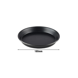 (6 sztuk) Blacha do pizzy - blacha stalowa - Ø 180 mm - wysokość: 25 mm