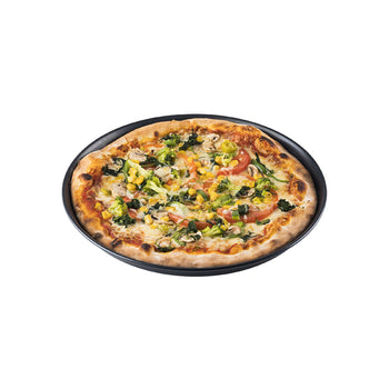 (6 sztuk) Blacha do pizzy - Ø 260 mm - blacha stalowa - bez powłoki - wysokość: 25 mm - Prime Gastro