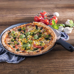 (6 sztuk) Blacha do pizzy - blacha stalowa - Ø 260 mm - wysokość: 25 mm
