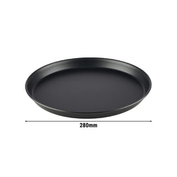 (6 sztuk) Blacha do pizzy - blacha stalowa - Ø 280 mm - wysokość: 25 mm