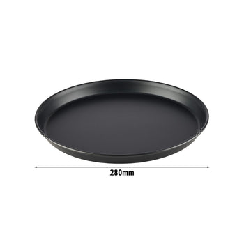 (6 sztuk) Blacha do pizzy - Ø 280 mm - blacha stalowa - bez powłoki - wysokość: 25 mm - Prime Gastro