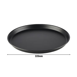 (6 sztuk) Blacha do pizzy - blacha stalowa - Ø 320 mm - wysokość: 25 mm