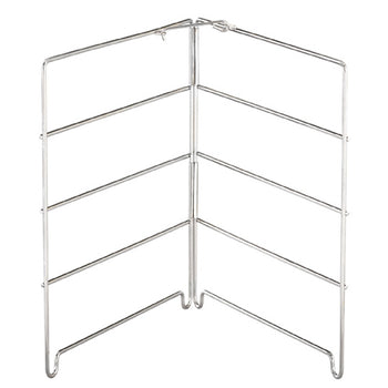 Stojak na 4 blachy do pizzy – stal nierdzewna – wysokość: 260 mm – do blach do pizzy o średnicy do 28 cm - Prime Gastro