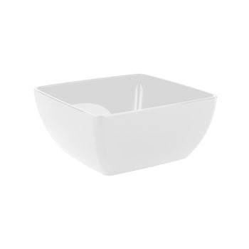 (6 sztuk) Miska - FRIENDLY - PET - 0,4 litra - kwadratowa - biała - Prime Gastro
