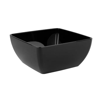 (6 sztuk) Miska - FRIENDLY - PET - 1,5 litra - kwadratowa - czarna - Prime Gastro