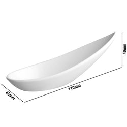 (12 sztuk) Łyżeczki do przekąsek - FRIENDLY - PET - długość: 110 mm
