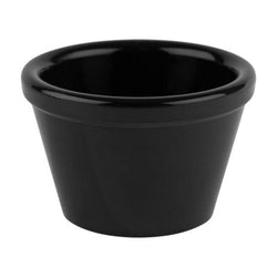 (6 sztuk) Miseczki do dipów - FRIENDLY - PET - 50 ml - okrągłe - Ø 60 mm - czarne