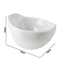 (12 sztuk) Miseczki do dipów - FRIENDLY - PET - 50 ml - 75x70 mm - białe