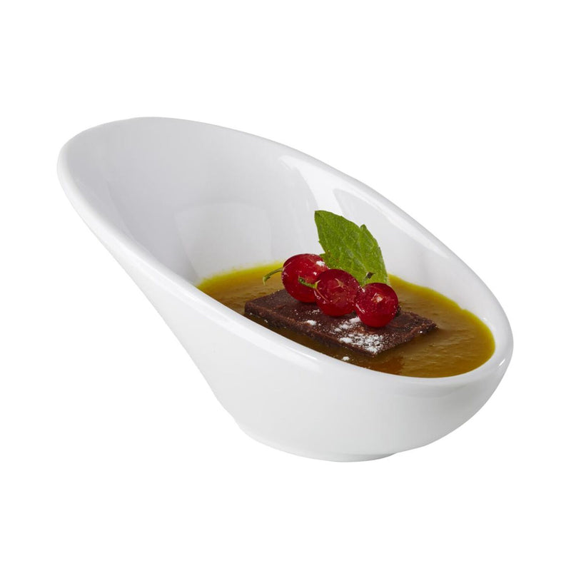 (12 sztuk) Miseczki do dipów - FRIENDLY - PET - 40 ml - 115x60 mm - białe