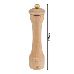 (6 Stück) PEUGEOT | HOSTELLERIE - Pfeffermühle - Holz - Natur - Höhe: 220mm
