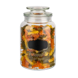 (6 sztuk) Słoik do przechowywania - NOTE - 1,2 litra - w tym szklana pokrywka z uszczelką i polem do etykietowania