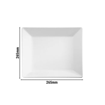 (6 sztuk) Taca - PURE - melamina - 265 x 265 mm - wysokość: 30 mm - Prime Gastro